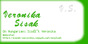 veronika sisak business card